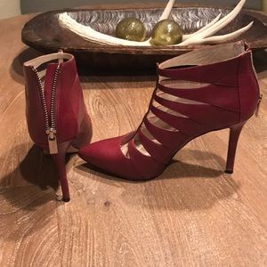 Michael Kors Red Leather Bootie